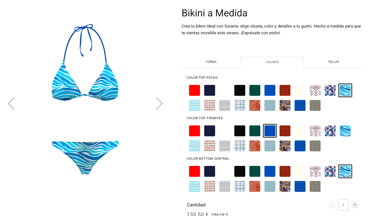 Gestalten Sie Ihren persönlichen Bikini ganz einfach und ohne das Haus zu verlassen.