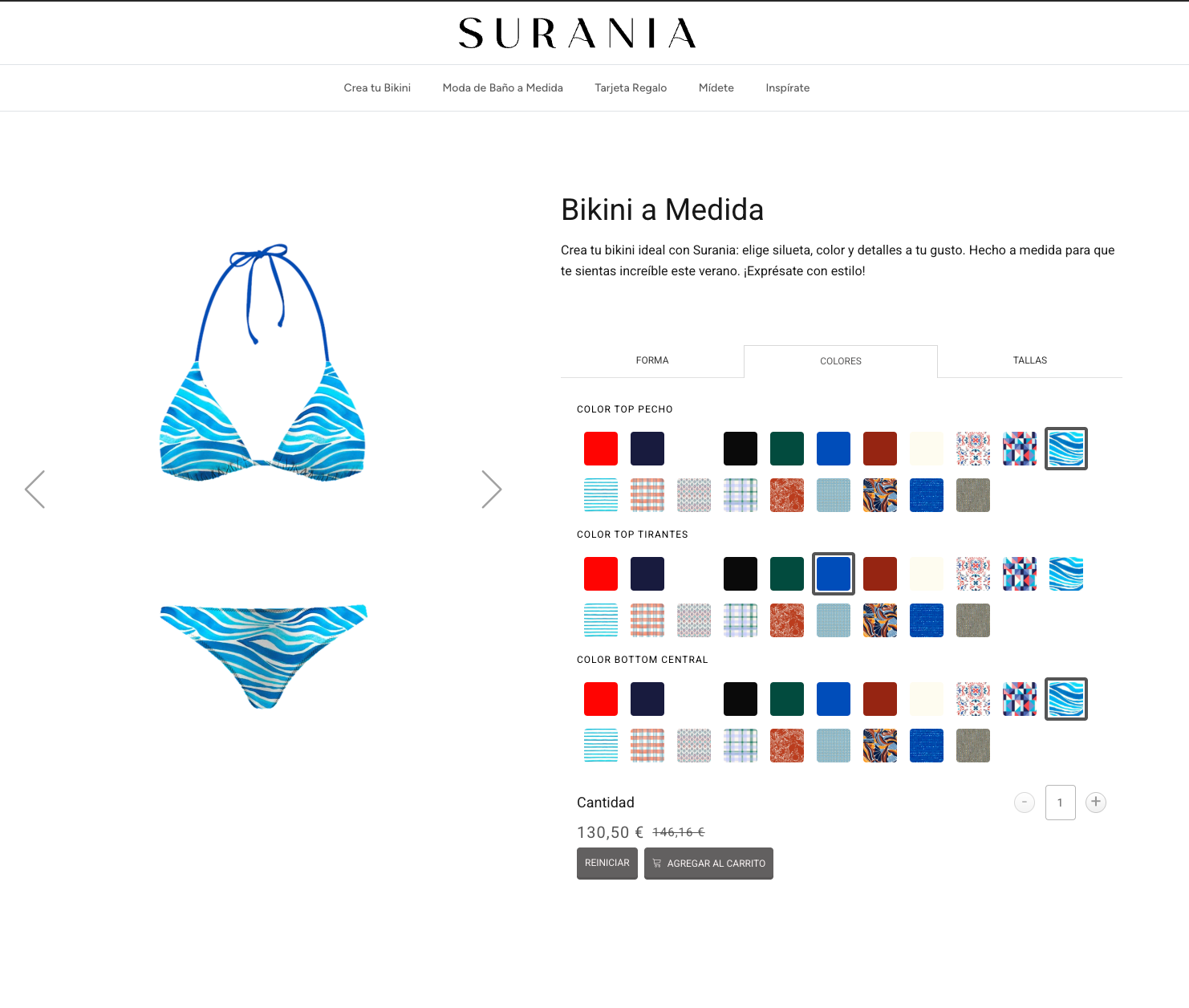 Diseña tu bikini personalizado a medida de manera fácil y sin salir de casa